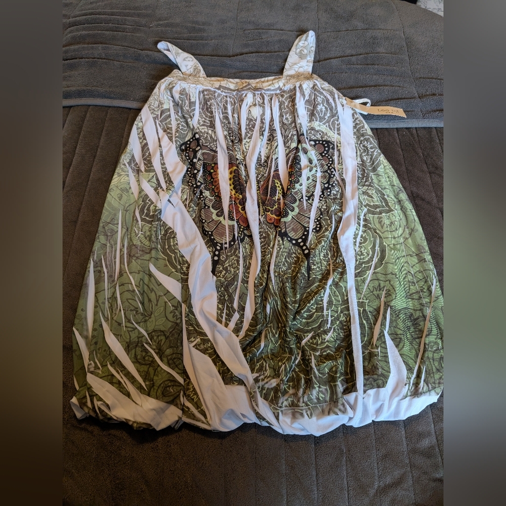 5/$20 Boho Bubble Butterfly Top